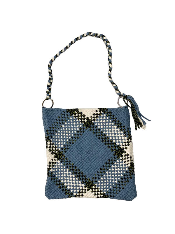 SHOULDER TOTE（BLUE/WHITE）