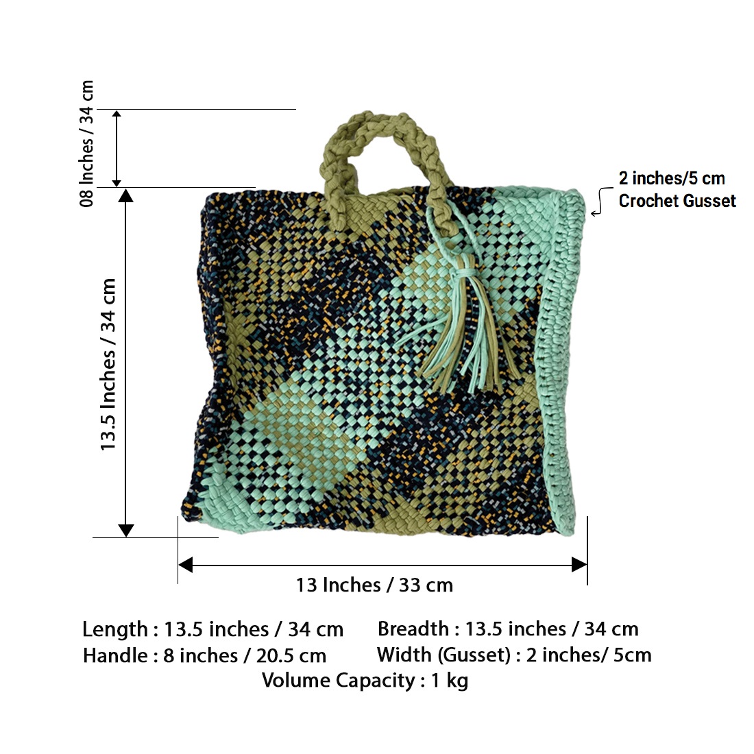 TOTE BAG（GREEN/OLIVE GREEN）