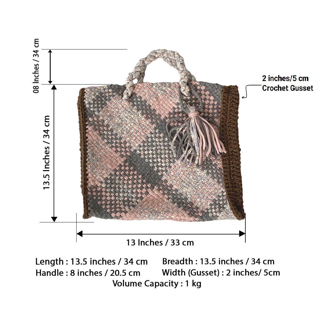 TOTE BAG（PINK/GRAY/BROWN/WHITE）