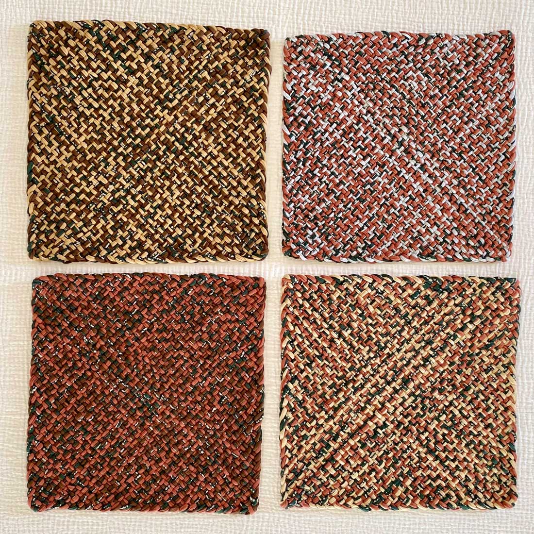 SQUARE PLACEMAT（BROWN/GREEN）