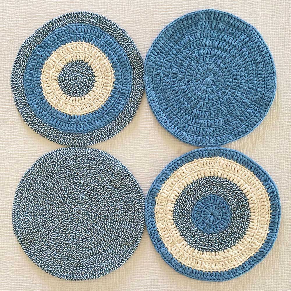 ROUND PLACEMAT(BLUE)